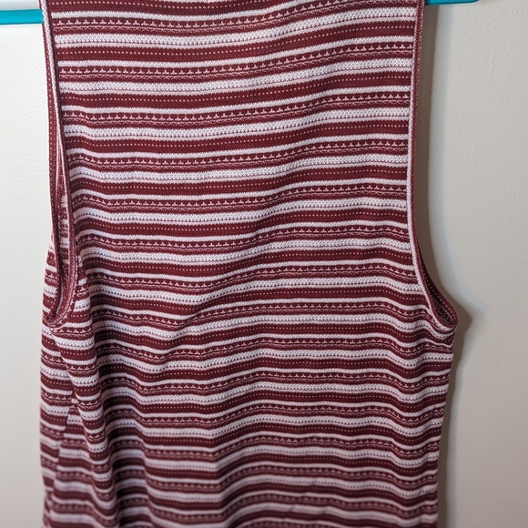 Bershka Red and White Striped Tank Top - Picture 5 of 6